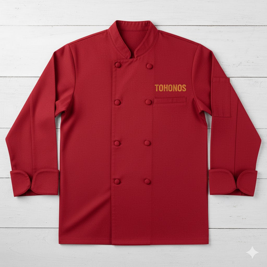 Filipina Chef de Hombre Personalizada con Logo – Bordado o Impresión Digital | Tohono Graphics